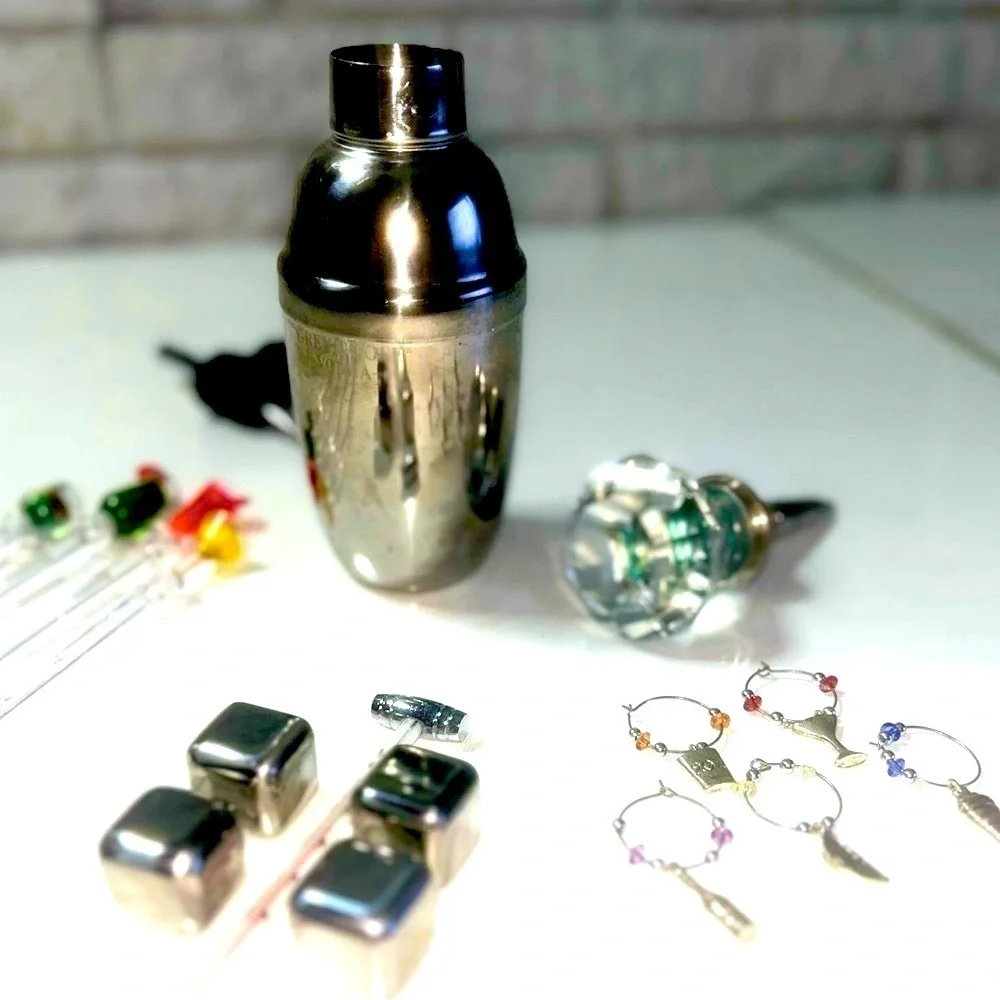 Stainless Steel Cocktail Greygoose Shaker Set Bar Accessories Decorative Tools